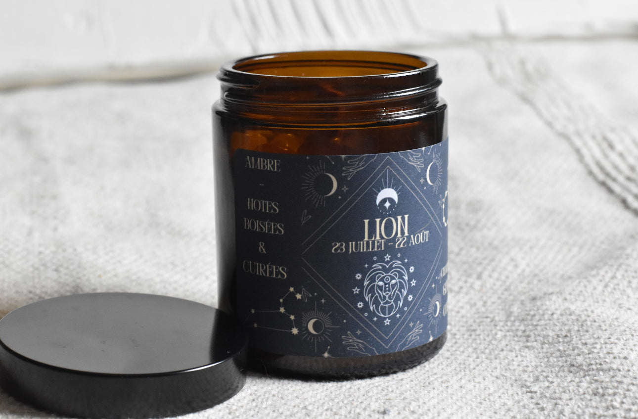 Bougie Astro Lion / Ambre